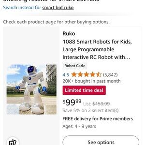 Ruko Smart Bot, like new!
